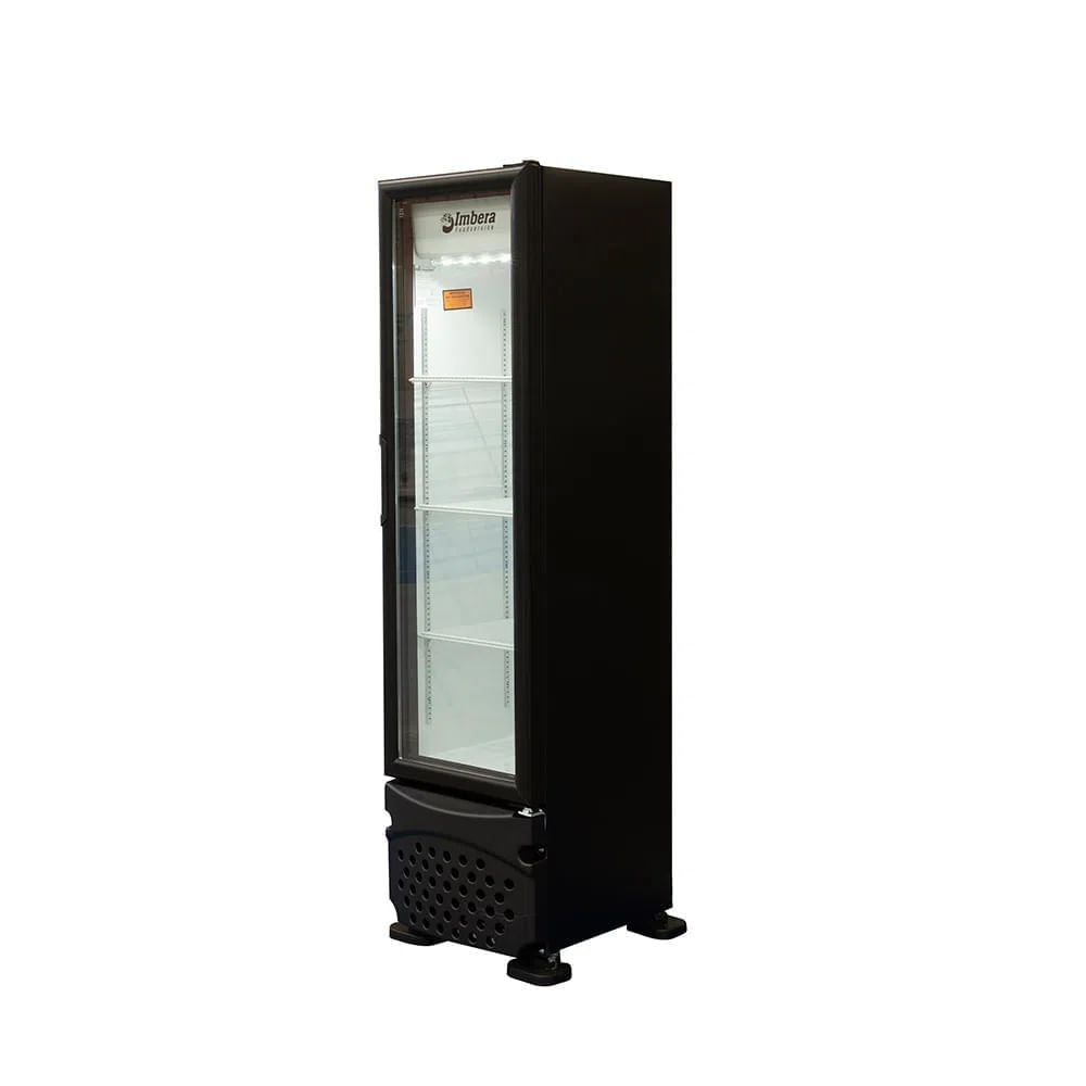 Expositor Vertical Imbera 229 Litros VR08 Preto – 127 Volts