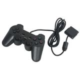 Controle De Vídeo Game Ps2 Manete Dualshock Com Fio Compatível Com Ps1 Joystick Cor:preto