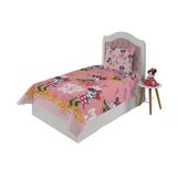 Jogo Cama Minnie Personagem Disney Microfibra 2 Pçs 140x220