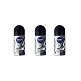 Desodorante Rollon Nivea 50ml Masc Invisible Power -kit 3un