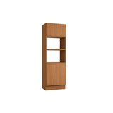 Paneleiro De Cozinha Ciela R630 C/2 Fornos E 4 Portas 70x220cm Canela - Kappesberg