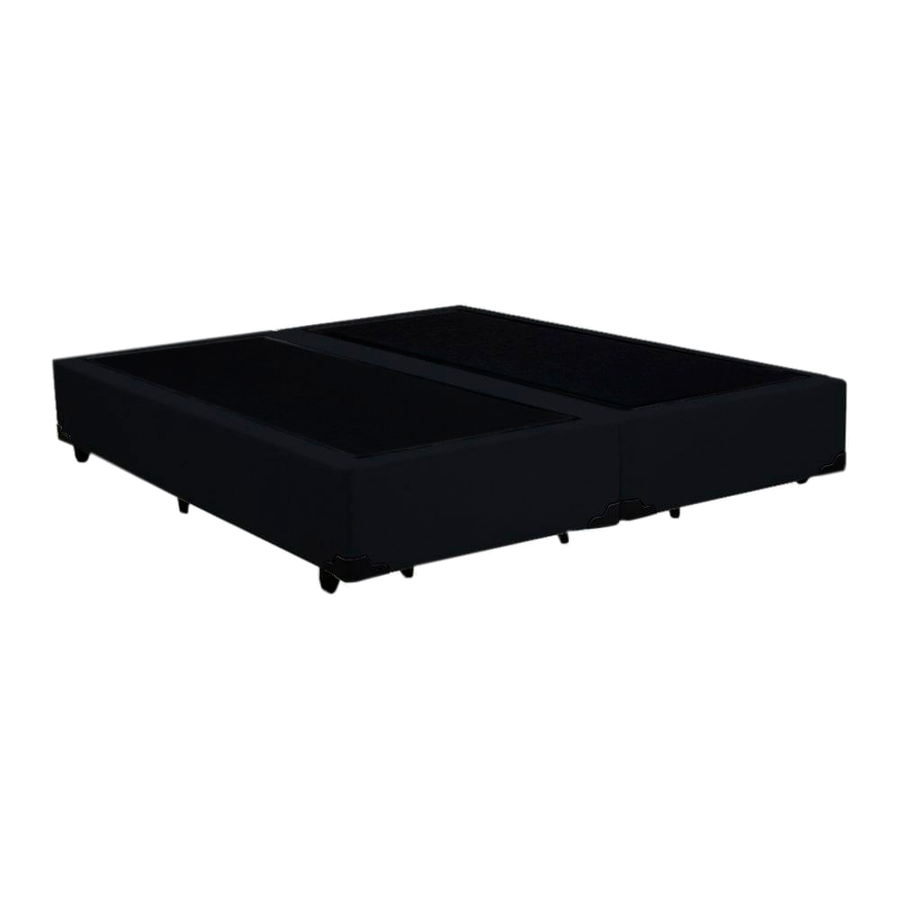 Base Box King Bipartido Santo Box Suede 40x192x203