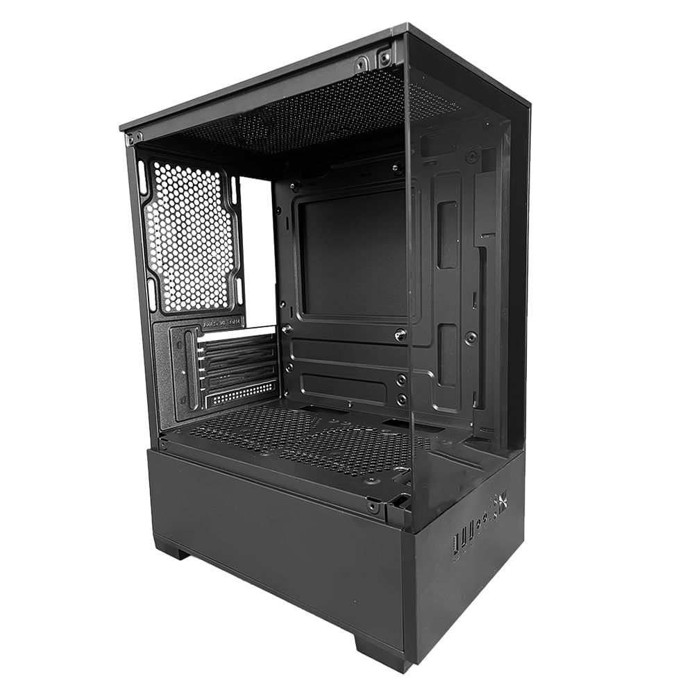 Gabinete Gamer Duex Aquario, Mid-tower Matx, Lateral E Frontal De Vidro, Preto, Sem Fan - Dxgb0c U Unica Unica