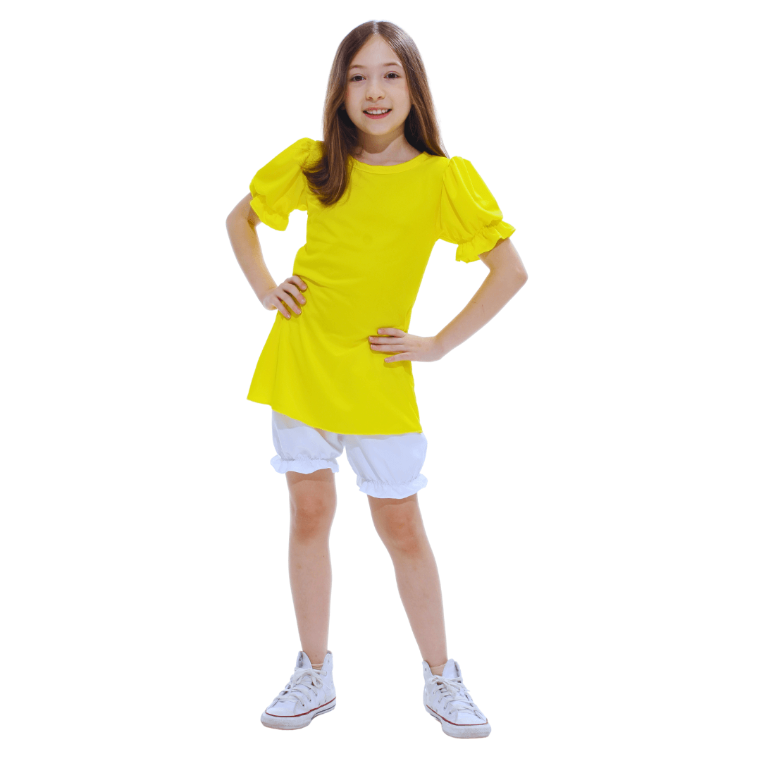 Fantasia Magali Infantil Completa Vestido E Short G