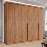 Guarda-roupa Casal 6 Portas Mdf Linhares Espresso Móveis Cinamomo