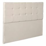 Cabeceira Pop Estofada Para Cama De Casal Queen 160cm Bege