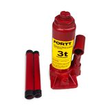 Macaco Hidráulico Tipo Garrafa 3 Ton Fortt Vermelho - MHG001-3TON