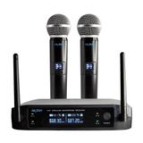 Microfone Sem Fio Leson Ls902 Digital - 02 Microfones