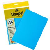 Papel A4 Usapel Color, 180g/m², 50 Folhas, Azul