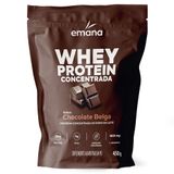 Whey Protein Concentrado Emana Sabor Chocolate Belga 450g