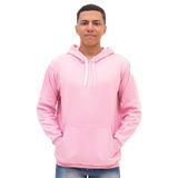Moletom Canguru Flanelado Masculino Capuz Cordao Ajustavel E Bolso Blusa De Frio Casaco Inverno