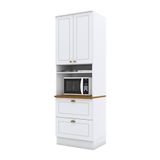 Torre Quente 1 Forno Americana Branco Hp Com Tampo Nature - Henn