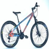 Bicicleta Vikingx Aro 26 X-35 Vmaxx Câmbios Shimanos 21v Azul E Laranja