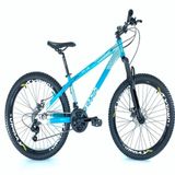 Bicicleta Vikingx Aro 26 X-35 Vmaxx Câmbios Shimanos 21v Azul Branco