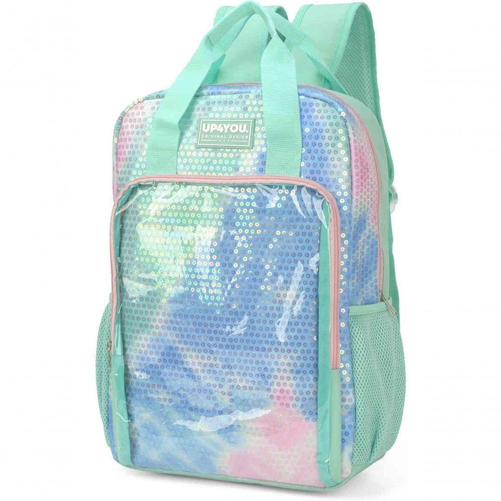 Mochila Costas Feminina Juvenil Escolar Luxcel Up4you Verde