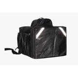 Bolsa Mochila Motoboy Térmica Delivery Isopor 45Litros Pizza Lanches Marmita capota marítima impermeável