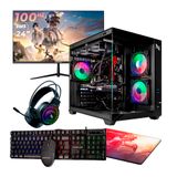 Pc Gamer Completo Ryzen 5 5600gt, 16gb 3200mhz (radeon Vega 7), Ssd 480gb M.2, 500w 80 Plus, Monitor 24&quot; 100hz - Nli87596 U Unica Unica