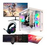 Pc Gamer Completo Ryzen 5 5600gt, 16gb 3200mhz (radeon Vega 7), Ssd 480gb, 500w 80 Plus, Monitor 24&quot; 100hz - Nli87600 U Unica Unica