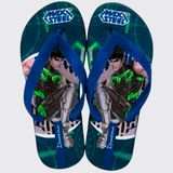 Chinelo De Dedo Infantil Meninos Ipanema Polly E Max Steel 26048 - Preto/azul - 25