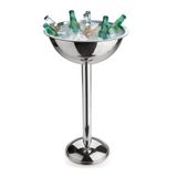 Champanheira Com Pedestal De Aço Inox Balde De Gelo 12,2 Litros Champagneira De Chão Festa Evento