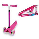 Patinete Rodas De Led Infantil Altura Ajustável 3 Rodas