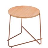 Mesa De Apoio Herval Redonda Jordan, 52x45x45 Cm, Jequitibá