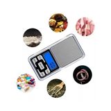 Mini Balança Digital Com Bandeja 0,1g Até 500g Cor Prateado