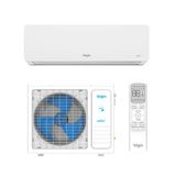 Ar Condicionado Split Hw Inverter Elgin Eco Dream 30000 Btus R-32 Frio 220v Monofásico 45hifi30c2wa