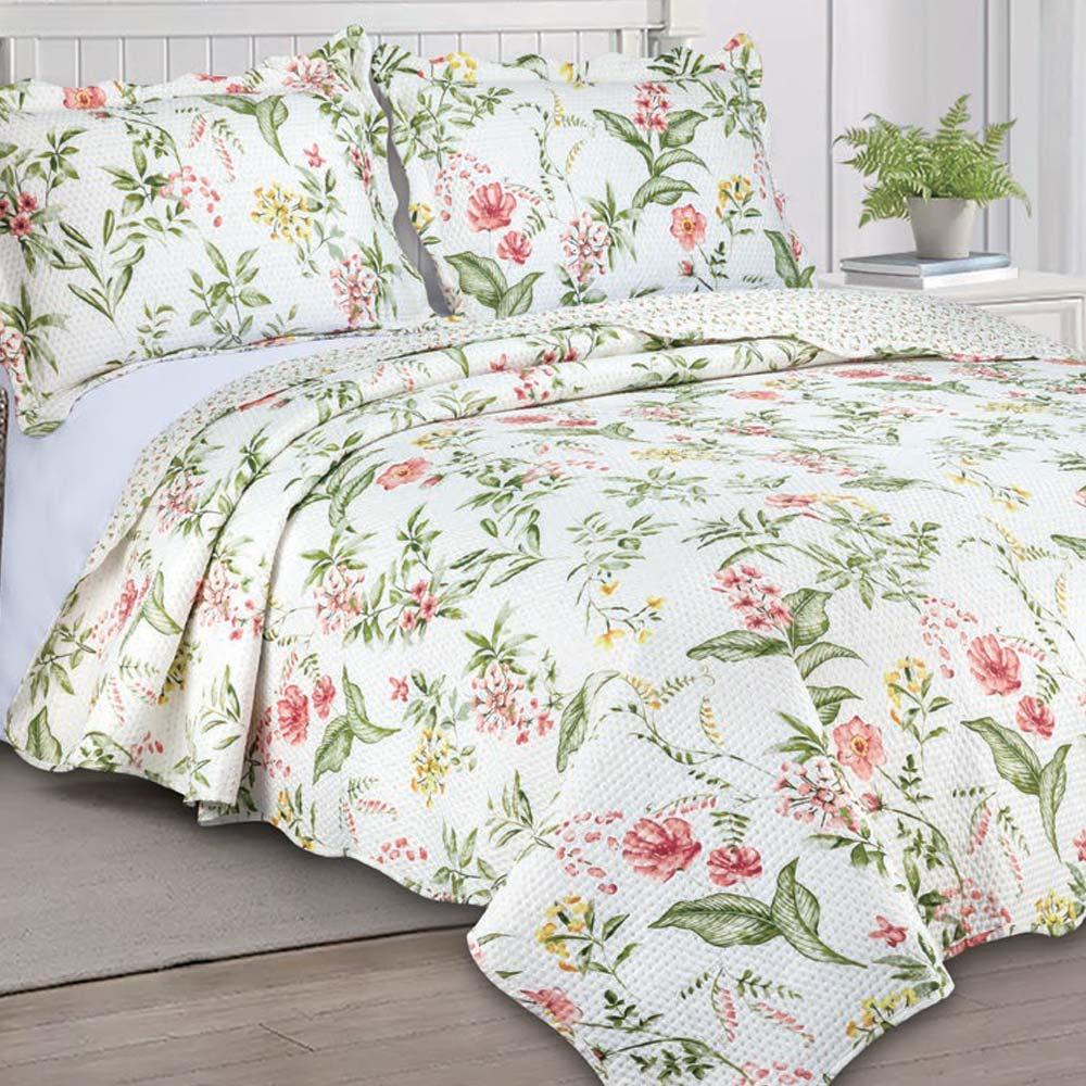 Colcha Queen Garden Orli - Camesa Estampada