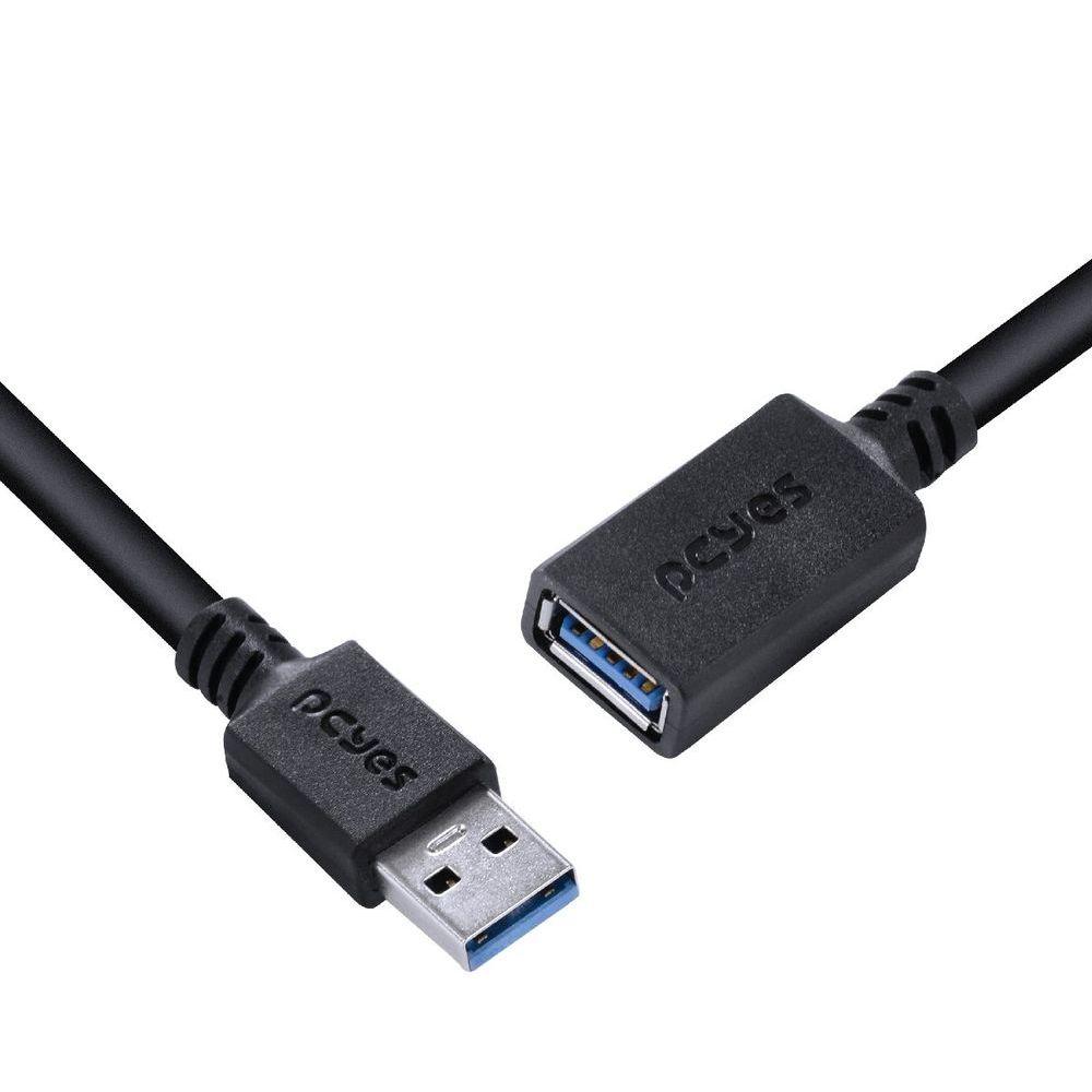 Cabo Extensor Usb A 3.0 Macho Para Usb A 3.0 Fêmea 28awg Puro Cobre 2 Metros - Puamf3-2