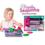 Kit Cozinha Sequinha Com 12 Pecas - Kit Cozinha Infantil Sequinha Com Escorredor E Acessorio -  Panami