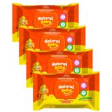 Kit 4 Toalhas Umedecidas Natural Baby Mãe E Filho Leve 100 Pague 80