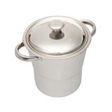 Cuscuzeira De Aço Inox 16cm X 16cm X 20cm