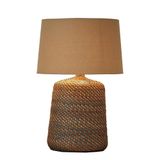 Abajur / Luminária De Mesa O&#39;thentique Modelo Seagrass (rattan)