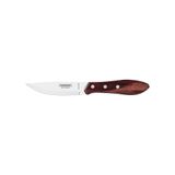 Faca Para Churrasco Jumbo Tramontina Com Lamina Em Aço Inox E Cabo De Madeira Polywood Vermelho 5&quot;