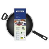 Wok Tramontina Loreto Em Alumínio Com Revestimento Interno Antiaderente Starflon Max Com Tampa De Vidro 28 Cm 3,3 L