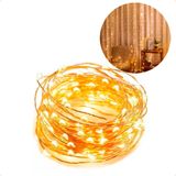 Cortina Luz De Led Fio De Fada 2x2 Bivolt 200 Leds - Morno