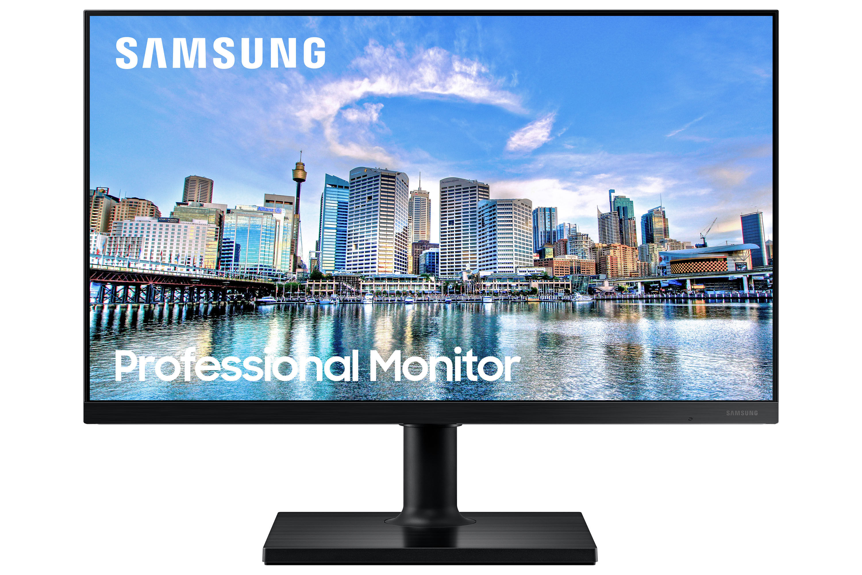 Monitor Samsung T450 24&quot; Fhd, Tela Plana, 75hz, 5ms, Has, Hdmi, Freesync, Game Mode - Preto Preto