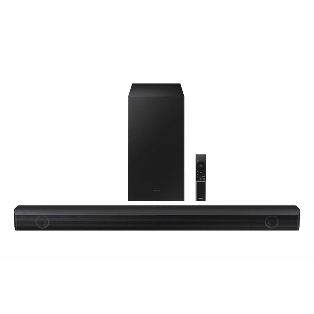 Soundbar Samsung Hw-b550, Com 2.1 Canais, Bluetooth E Subwoofer Sem Fio Preto