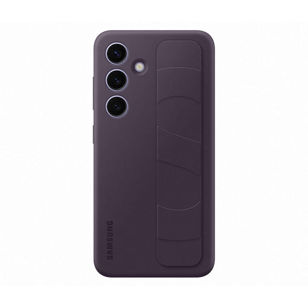 Capa Protetora Silicone Com Cinta Galaxy S24 Violeta Escura