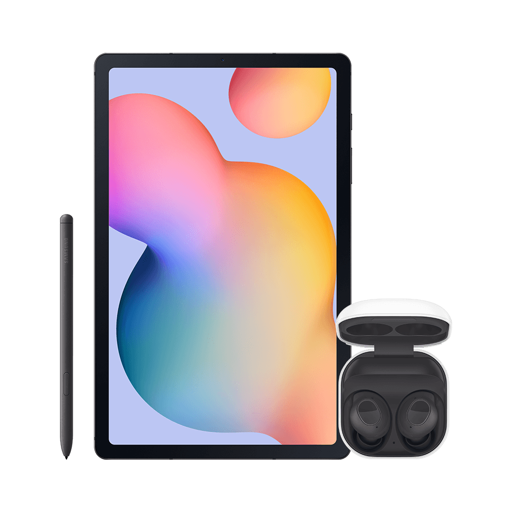 Galaxy Tab S6 Lite 128gb + Buds Fe Cinza Combo