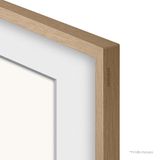 Moldura Para Smart Tv 65&quot; The Frame Cor Bege Amadeirado