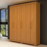 Guarda-roupa Casal 164,10cm 6 Portas 2 Gavetas 100% Mdf Papoulas Espresso Móveis Cinamomo