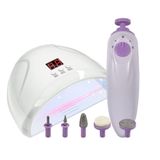 Cabine Secadora De Unha Led Uv + Lixadeira Elétrica Nail