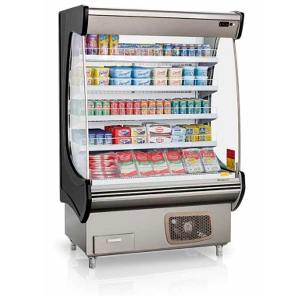 Menor preço em Refrigerador/Expositor Vertical Aberto 'Topázio' GSTO-130 Gelopar 220V - Preto Gelopar