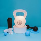 Luminária Kettlebell Academia Halter Led Bivolt