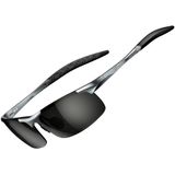 Óculos De Sol Attcl Al-mg Metal Ultralight Polarizados Para Homens