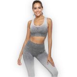 Conjunto De Roupas Esportivas Femininas E Fitness E Ioga, 2 Peças 100% Algodão