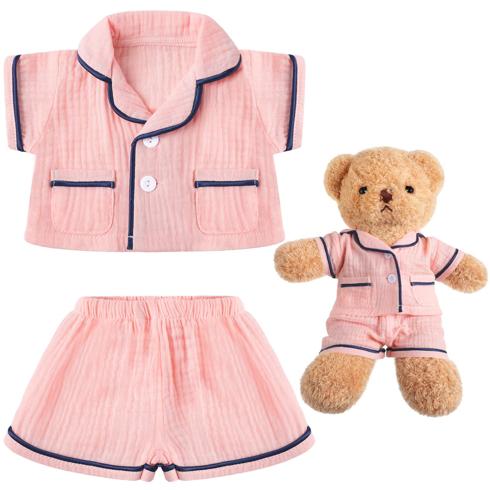 Pijama De Urso Para Roupas Bear Hungdao Bear De 14 Polegadas Rosa