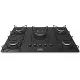 Cooktop 5 Bocas A Gás Tripla Chama Realce Bivolt Cr216 Preto 127/220